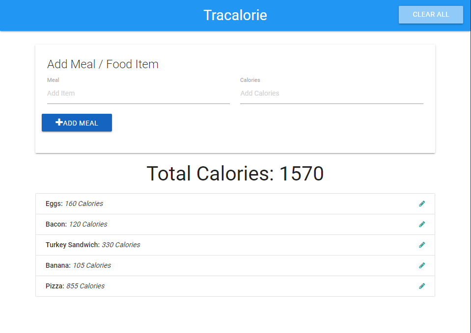 Calorie Tracker